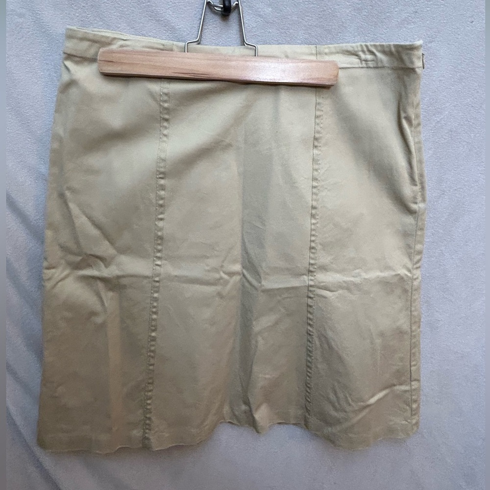 Vintage Norton McNaughton Stretch Beige A-Line Skirt